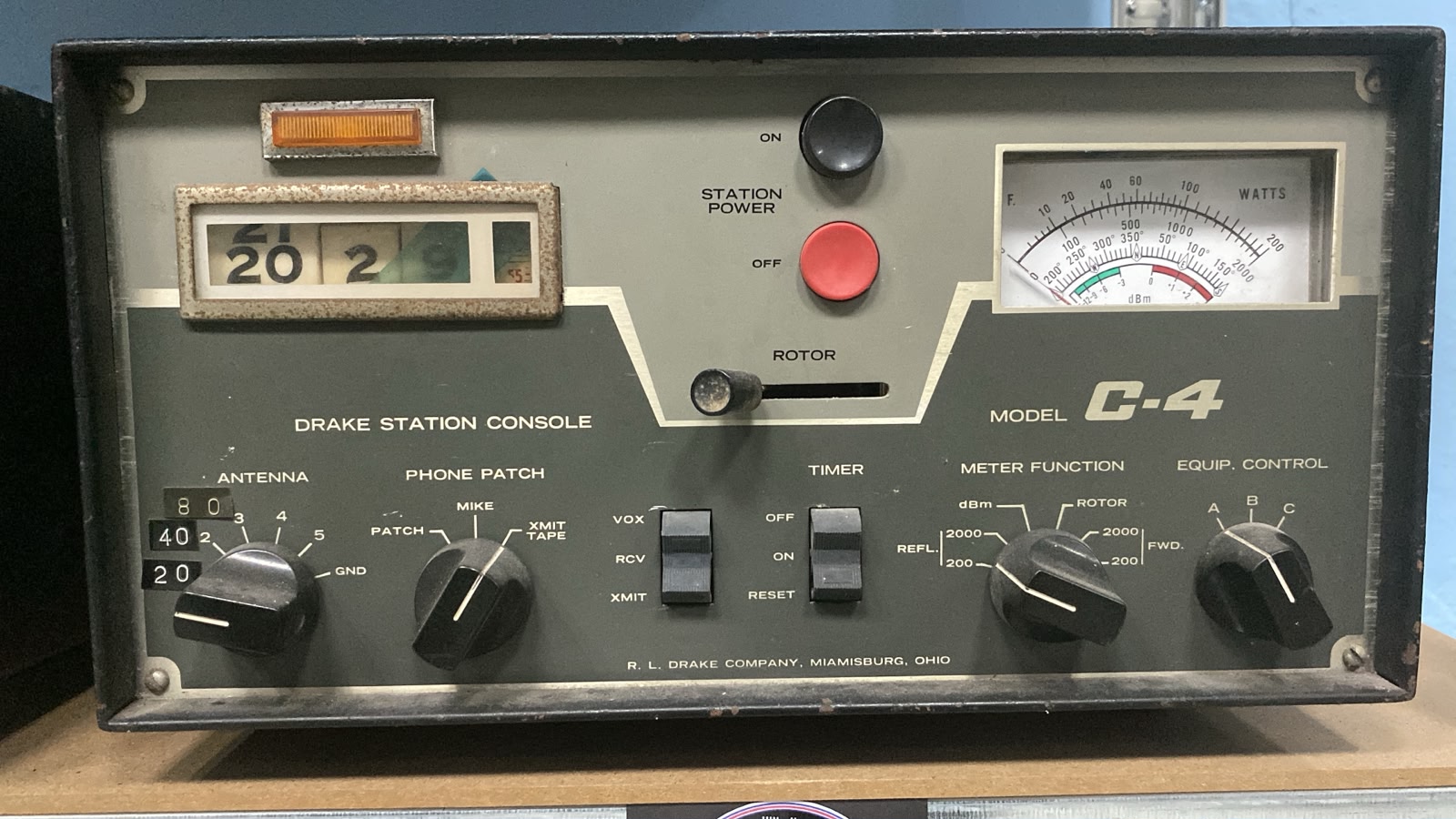 Drake C-4 Station Console, consola de control para estación de radioafición
